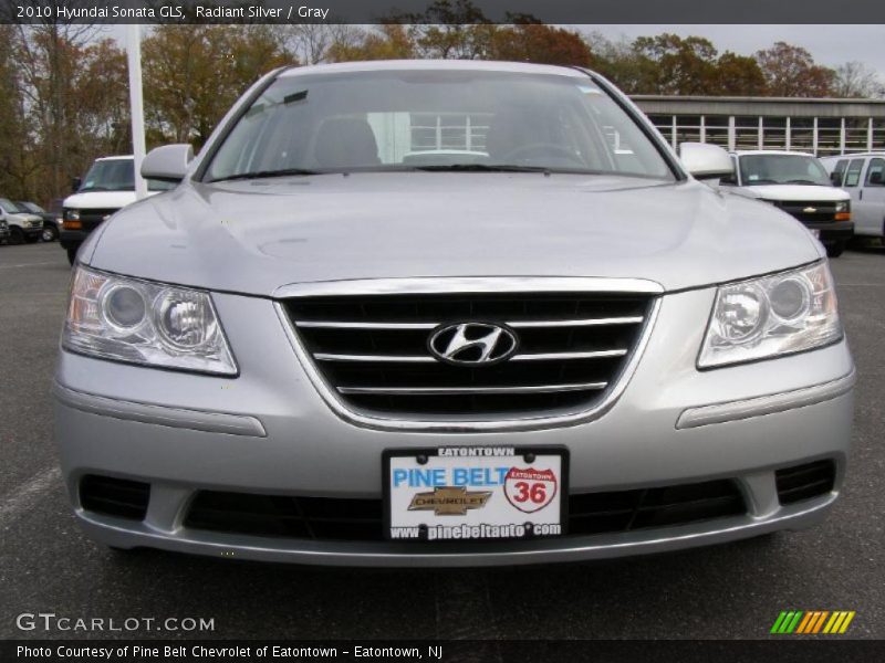 Radiant Silver / Gray 2010 Hyundai Sonata GLS