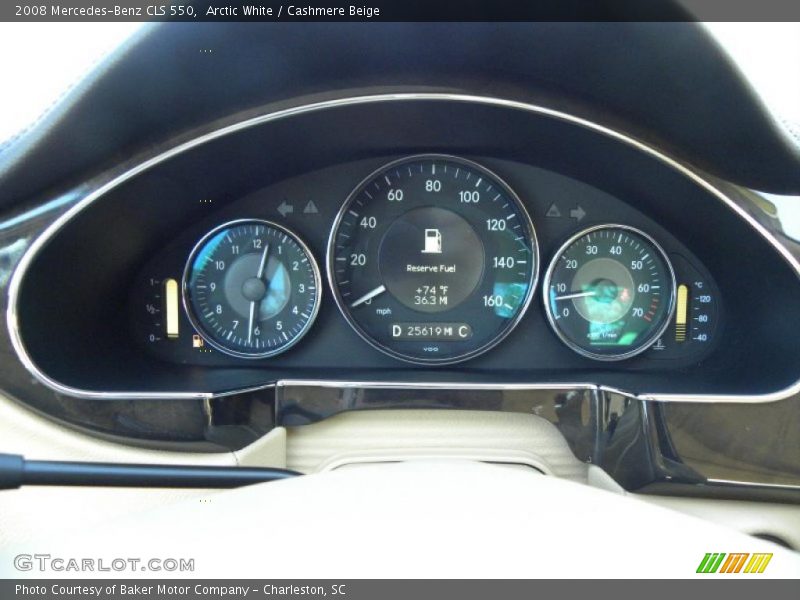 Arctic White / Cashmere Beige 2008 Mercedes-Benz CLS 550