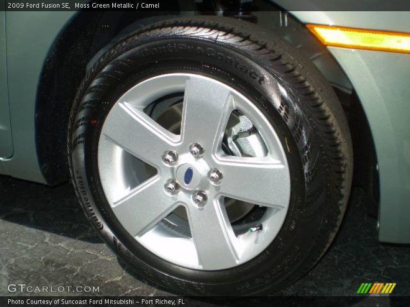 Moss Green Metallic / Camel 2009 Ford Fusion SE