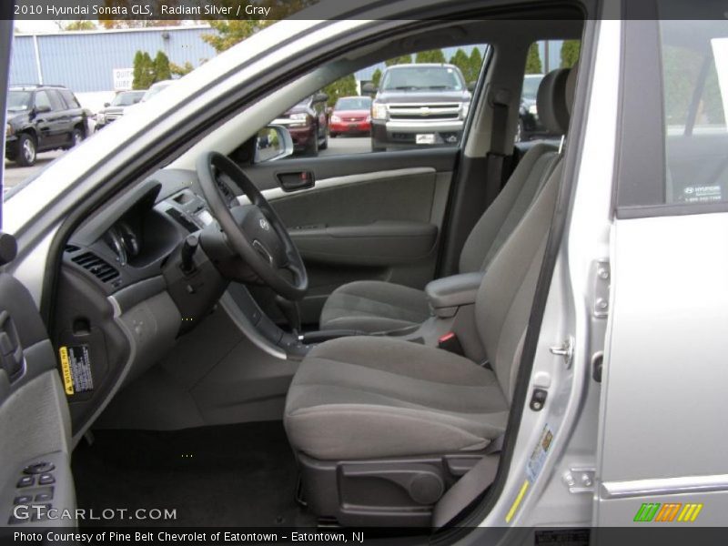 Radiant Silver / Gray 2010 Hyundai Sonata GLS