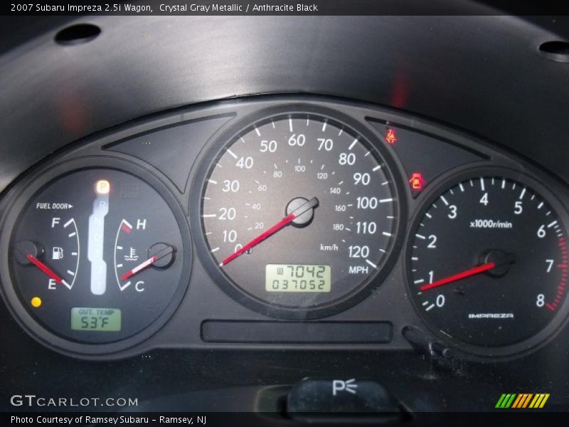 Crystal Gray Metallic / Anthracite Black 2007 Subaru Impreza 2.5i Wagon