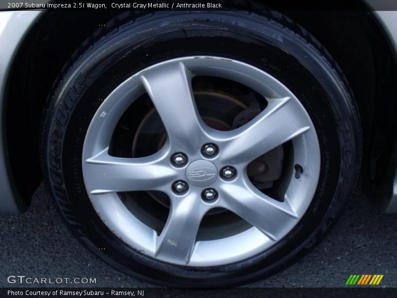Crystal Gray Metallic / Anthracite Black 2007 Subaru Impreza 2.5i Wagon