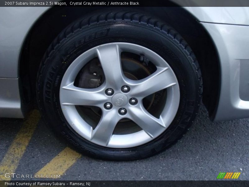 Crystal Gray Metallic / Anthracite Black 2007 Subaru Impreza 2.5i Wagon