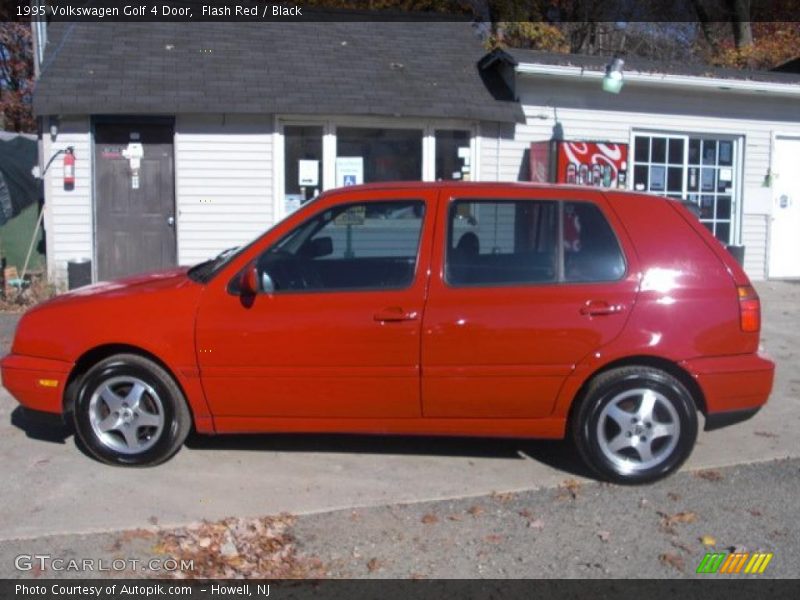 Flash Red / Black 1995 Volkswagen Golf 4 Door