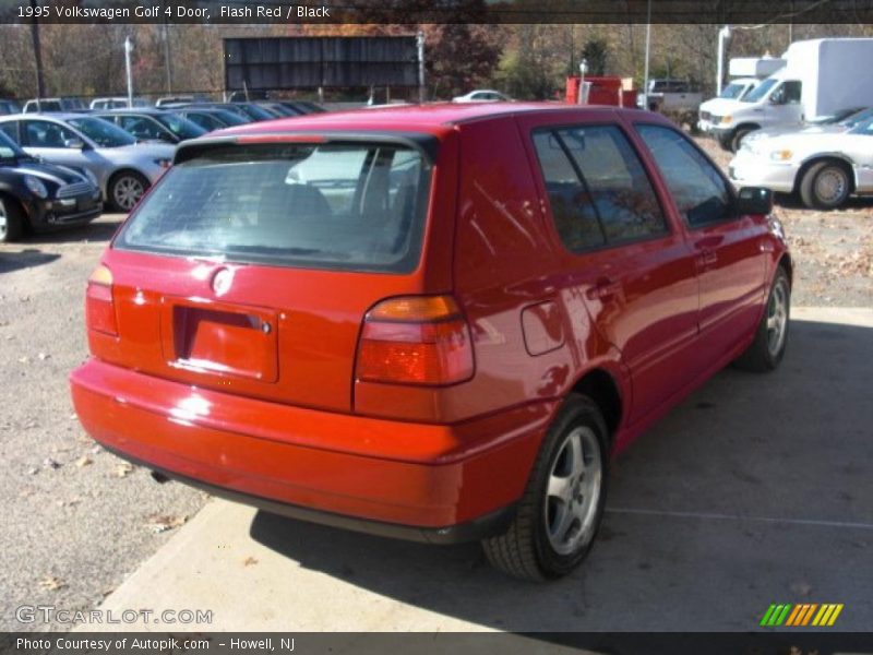 Flash Red / Black 1995 Volkswagen Golf 4 Door
