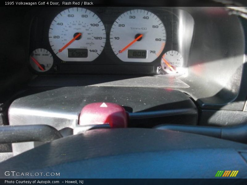 Flash Red / Black 1995 Volkswagen Golf 4 Door