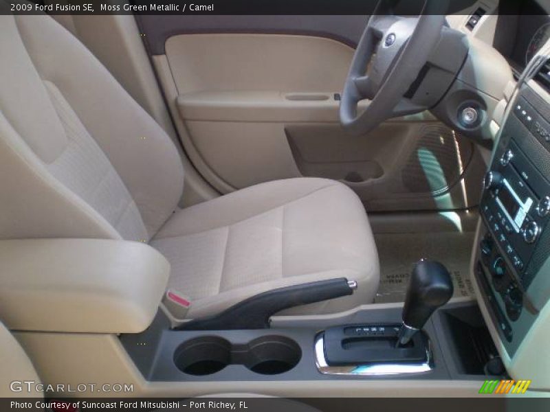 Moss Green Metallic / Camel 2009 Ford Fusion SE