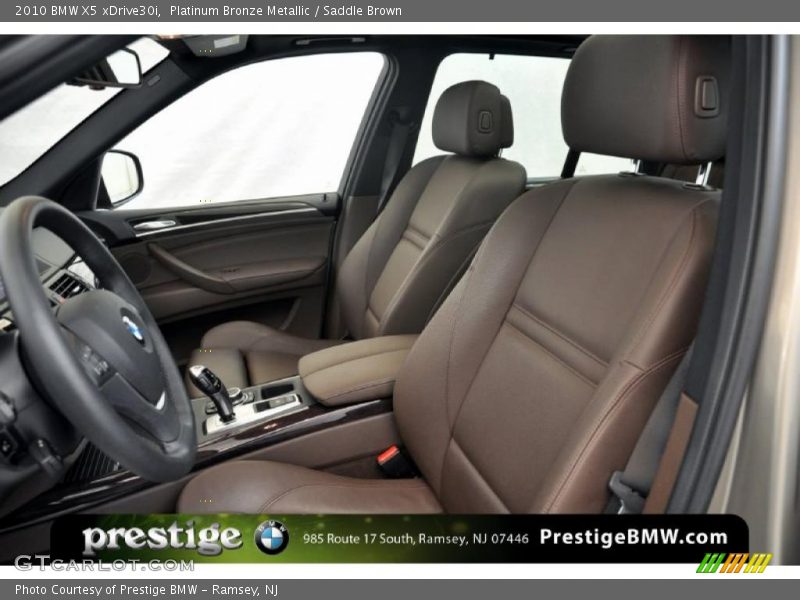 Platinum Bronze Metallic / Saddle Brown 2010 BMW X5 xDrive30i