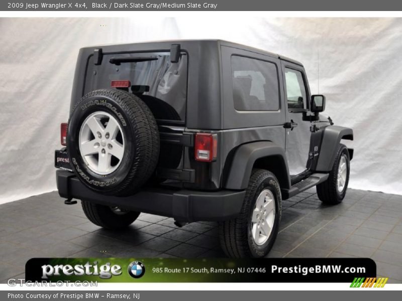 Black / Dark Slate Gray/Medium Slate Gray 2009 Jeep Wrangler X 4x4