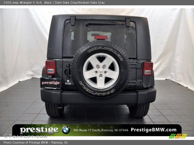 Black / Dark Slate Gray/Medium Slate Gray 2009 Jeep Wrangler X 4x4