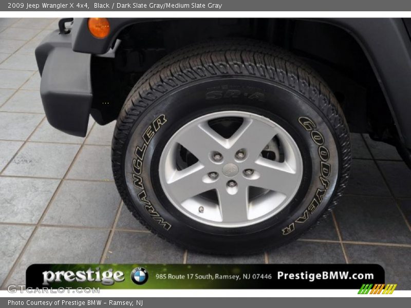 Black / Dark Slate Gray/Medium Slate Gray 2009 Jeep Wrangler X 4x4