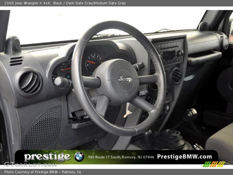 Black / Dark Slate Gray/Medium Slate Gray 2009 Jeep Wrangler X 4x4
