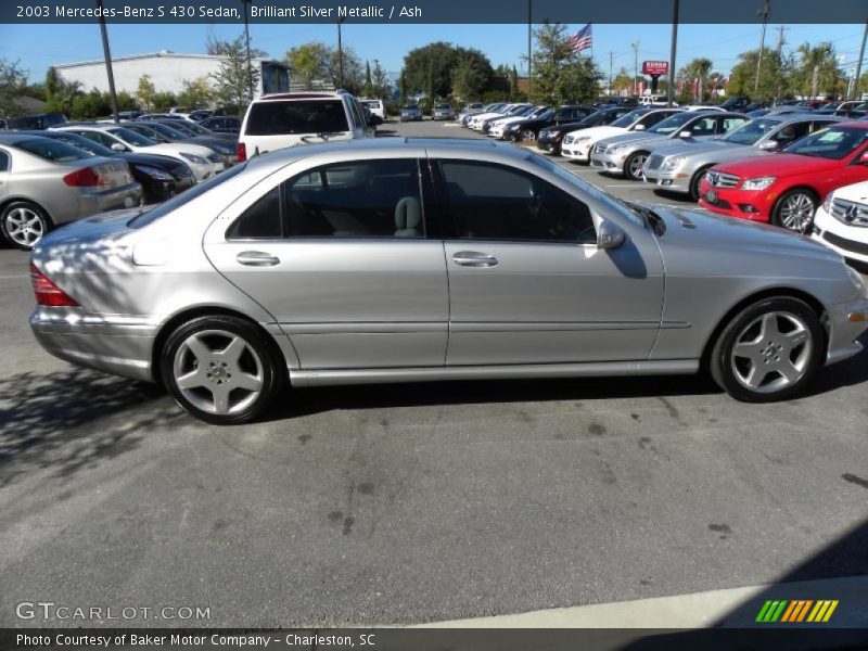 Brilliant Silver Metallic / Ash 2003 Mercedes-Benz S 430 Sedan
