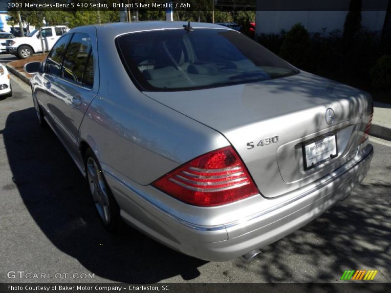 Brilliant Silver Metallic / Ash 2003 Mercedes-Benz S 430 Sedan