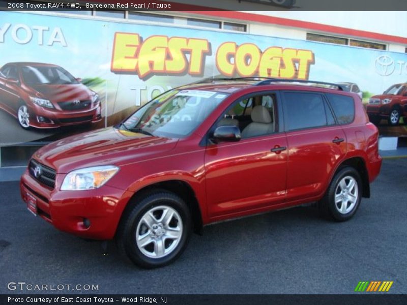 Barcelona Red Pearl / Taupe 2008 Toyota RAV4 4WD