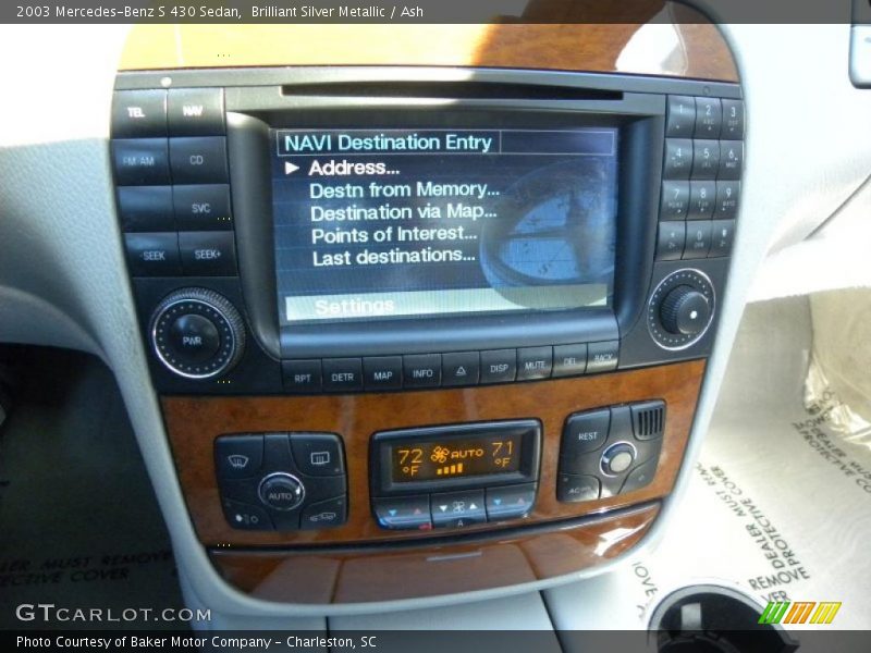 Navigation of 2003 S 430 Sedan