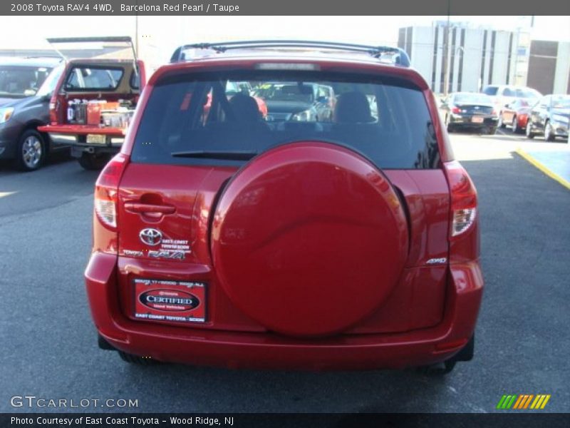 Barcelona Red Pearl / Taupe 2008 Toyota RAV4 4WD