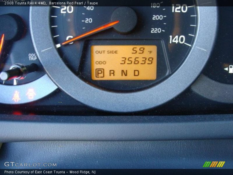 Barcelona Red Pearl / Taupe 2008 Toyota RAV4 4WD