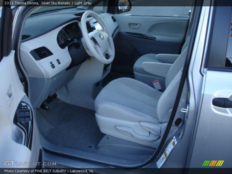  2011 Sienna  Light Gray Interior