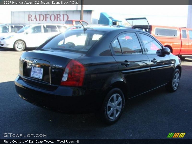 Ebony Black / Gray 2007 Hyundai Accent GLS Sedan