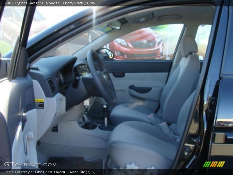 Ebony Black / Gray 2007 Hyundai Accent GLS Sedan