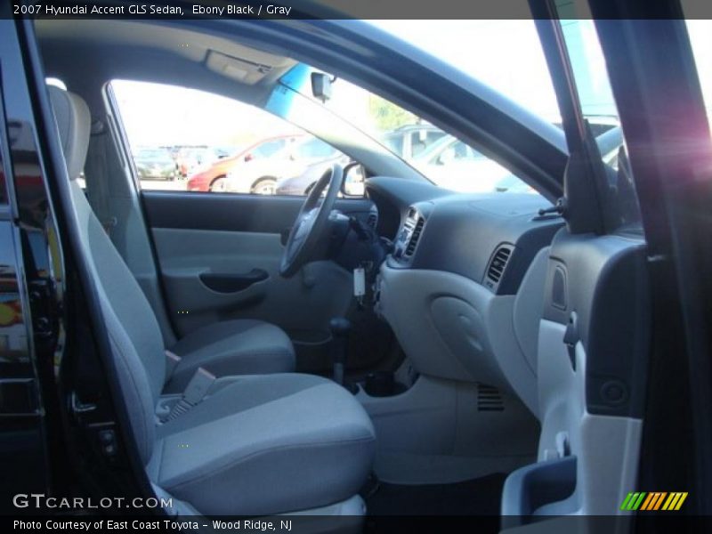 Ebony Black / Gray 2007 Hyundai Accent GLS Sedan