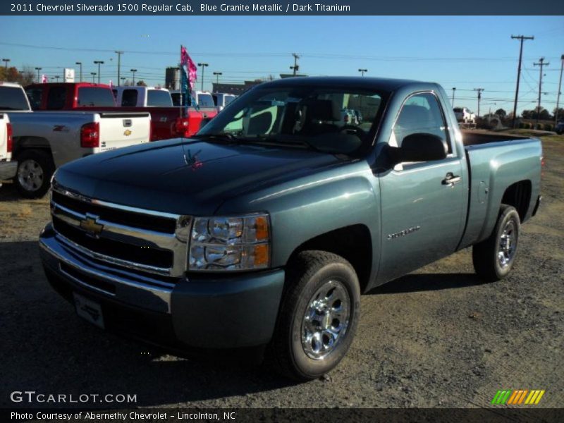 Blue Granite Metallic / Dark Titanium 2011 Chevrolet Silverado 1500 Regular Cab