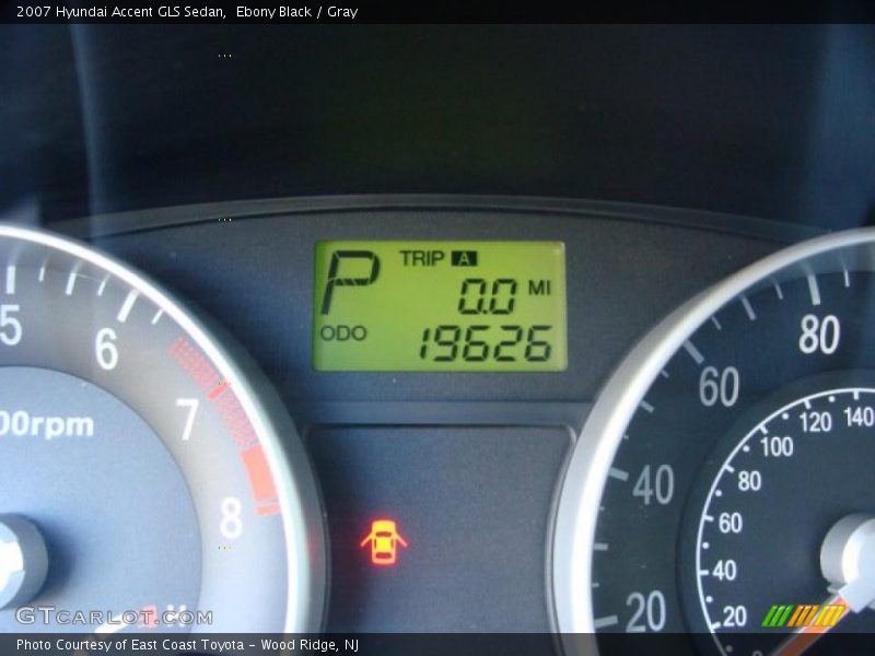 Ebony Black / Gray 2007 Hyundai Accent GLS Sedan