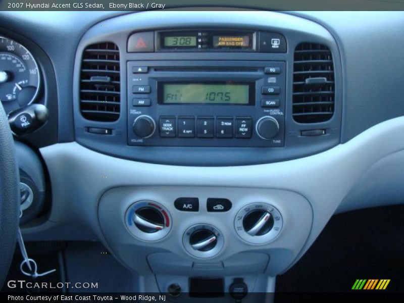 Ebony Black / Gray 2007 Hyundai Accent GLS Sedan