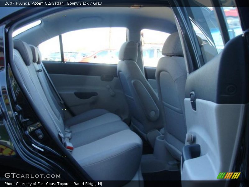 Ebony Black / Gray 2007 Hyundai Accent GLS Sedan