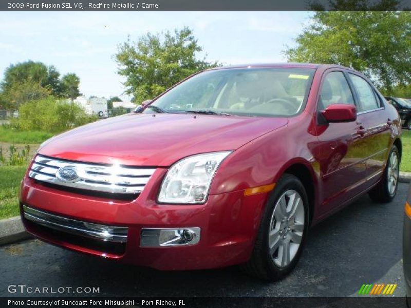 Redfire Metallic / Camel 2009 Ford Fusion SEL V6