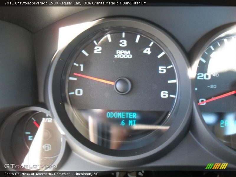Blue Granite Metallic / Dark Titanium 2011 Chevrolet Silverado 1500 Regular Cab