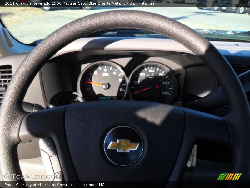 Blue Granite Metallic / Dark Titanium 2011 Chevrolet Silverado 1500 Regular Cab