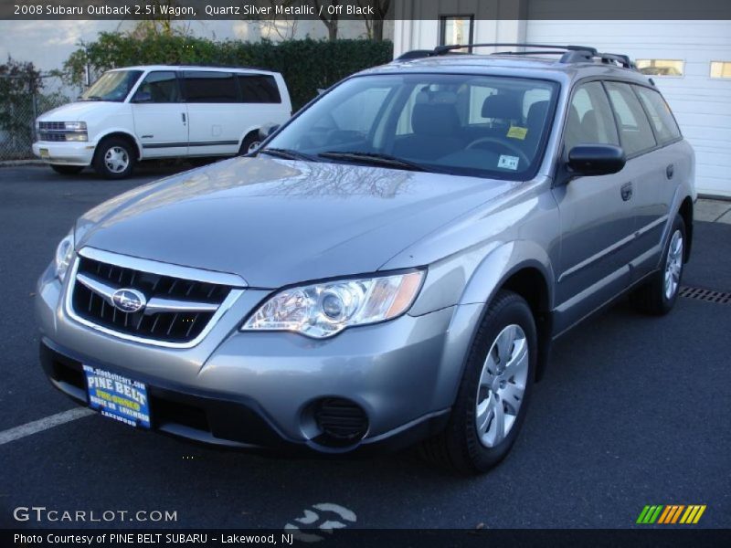 Quartz Silver Metallic / Off Black 2008 Subaru Outback 2.5i Wagon
