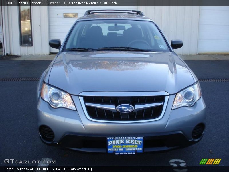 Quartz Silver Metallic / Off Black 2008 Subaru Outback 2.5i Wagon