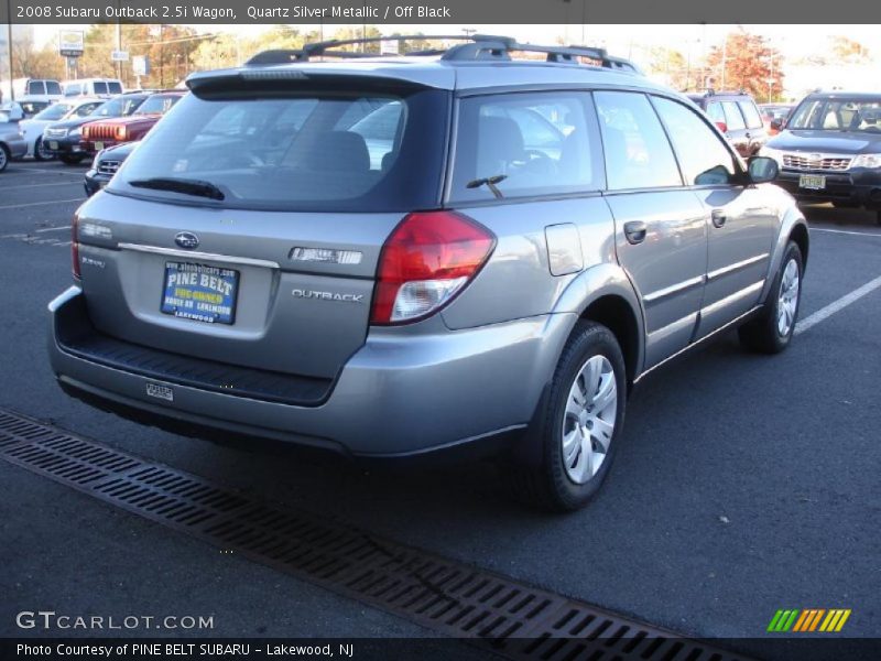 Quartz Silver Metallic / Off Black 2008 Subaru Outback 2.5i Wagon