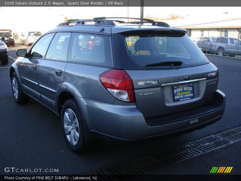 Quartz Silver Metallic / Off Black 2008 Subaru Outback 2.5i Wagon