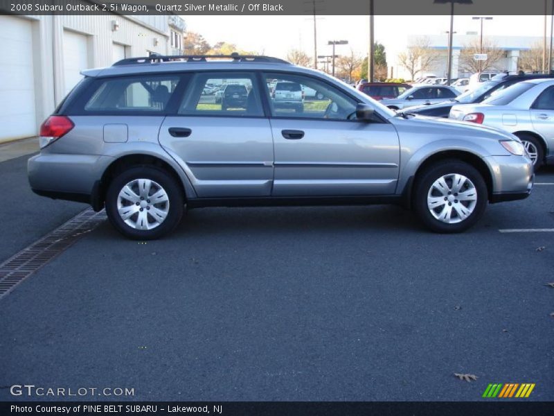 Quartz Silver Metallic / Off Black 2008 Subaru Outback 2.5i Wagon