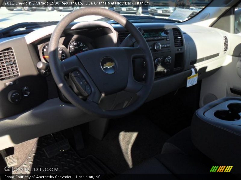 Blue Granite Metallic / Dark Titanium 2011 Chevrolet Silverado 1500 Regular Cab