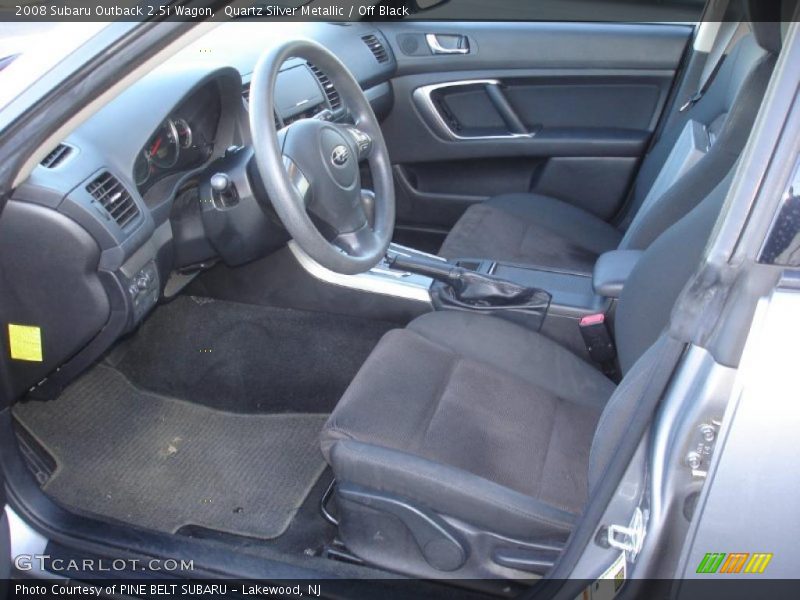Quartz Silver Metallic / Off Black 2008 Subaru Outback 2.5i Wagon