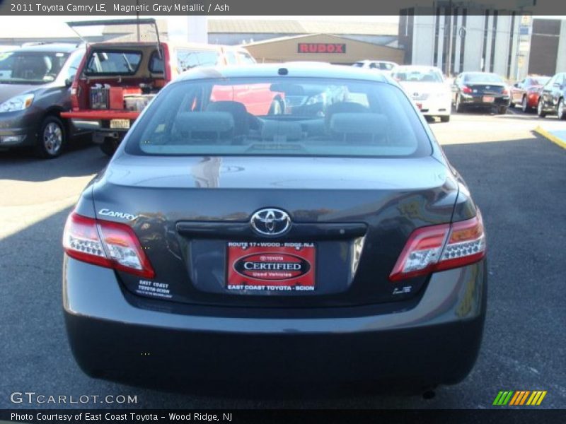 Magnetic Gray Metallic / Ash 2011 Toyota Camry LE