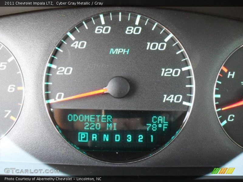 Cyber Gray Metallic / Gray 2011 Chevrolet Impala LTZ