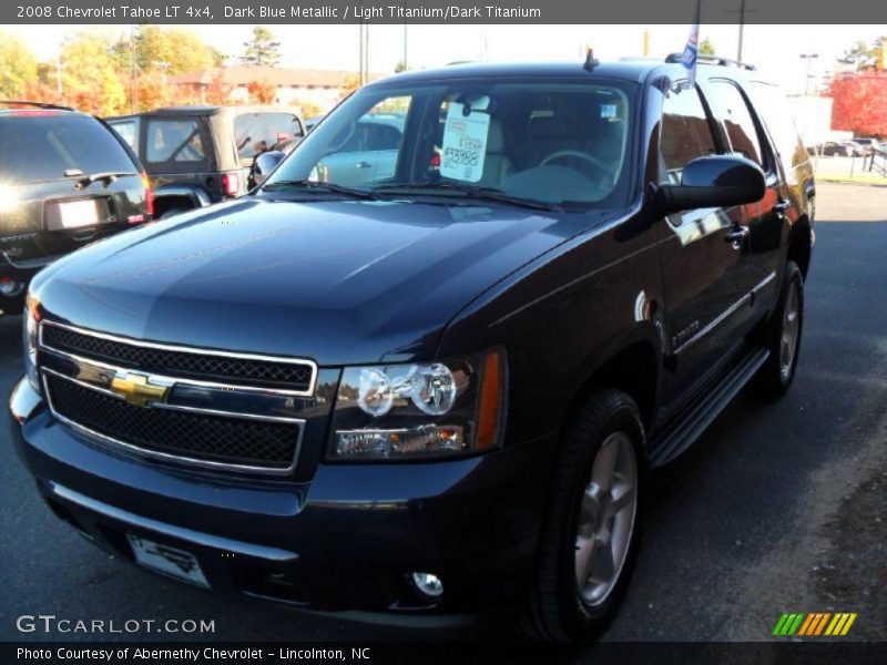Dark Blue Metallic / Light Titanium/Dark Titanium 2008 Chevrolet Tahoe LT 4x4