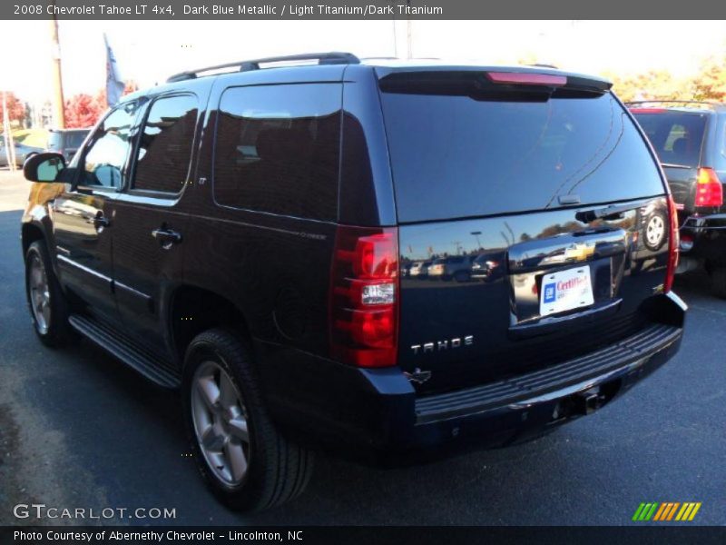 Dark Blue Metallic / Light Titanium/Dark Titanium 2008 Chevrolet Tahoe LT 4x4