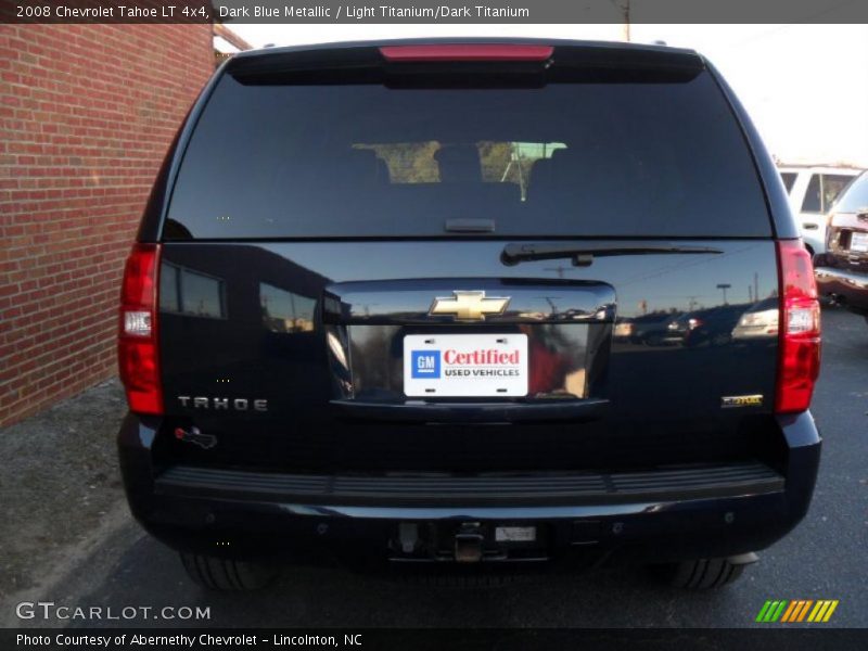 Dark Blue Metallic / Light Titanium/Dark Titanium 2008 Chevrolet Tahoe LT 4x4