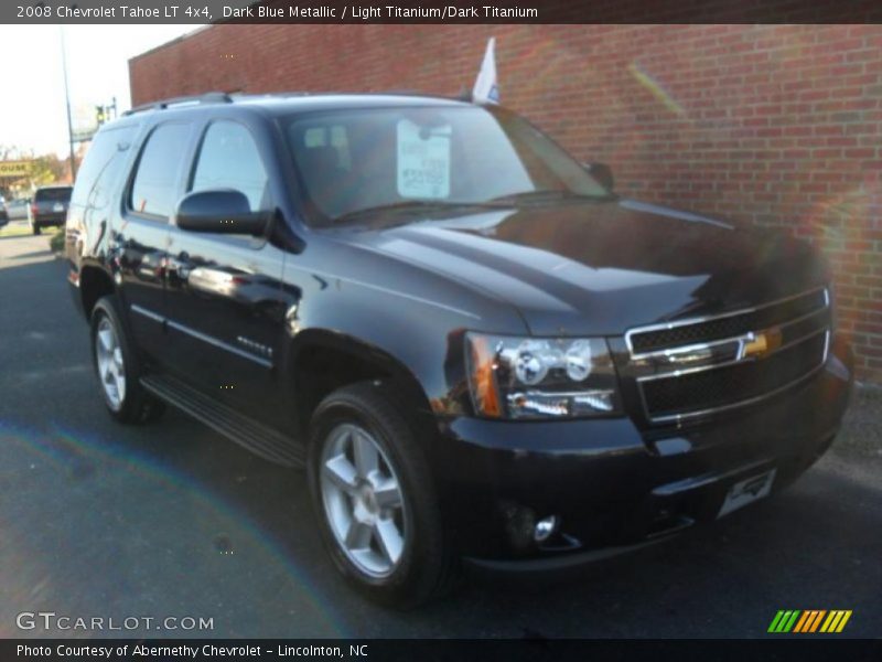 Dark Blue Metallic / Light Titanium/Dark Titanium 2008 Chevrolet Tahoe LT 4x4