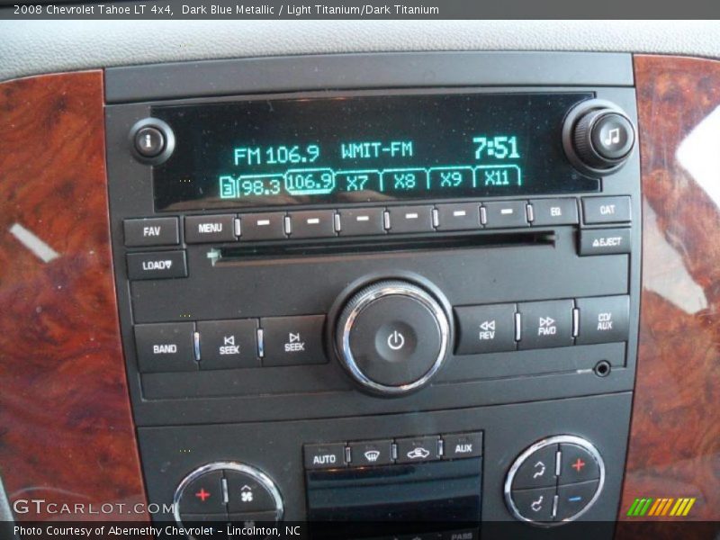 Dark Blue Metallic / Light Titanium/Dark Titanium 2008 Chevrolet Tahoe LT 4x4