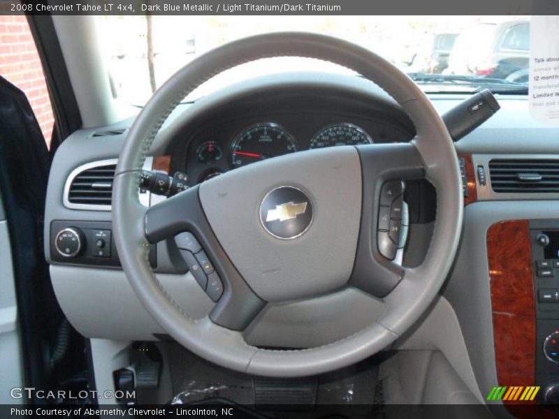 Dark Blue Metallic / Light Titanium/Dark Titanium 2008 Chevrolet Tahoe LT 4x4