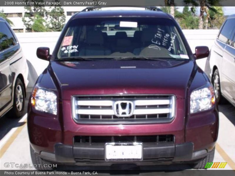 Dark Cherry Pearl / Gray 2008 Honda Pilot Value Package