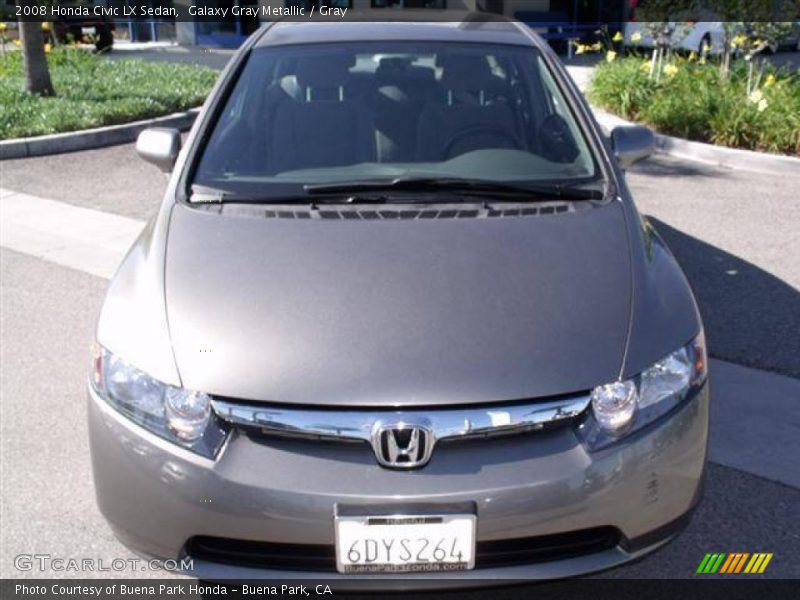 Galaxy Gray Metallic / Gray 2008 Honda Civic LX Sedan
